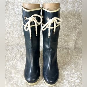 Sperry Wedge Rain Boot Navy Women’s Size 7